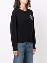 Thumbnail for your product : Etoile Isabel Marant Logo-Knit Wool-Cotton Jumper