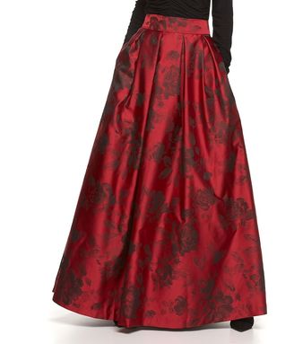 Jessica Howard Women's Pleated Floral Ball Skirt