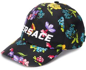 Versace floral print cap