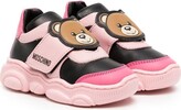 Thumbnail for your product : MOSCHINO BAMBINO Toy Bear patch low-top sneakers