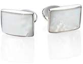 Thumbnail for your product : David Donahue Sterling Silver & Mother Of Pearl Cuff Links
