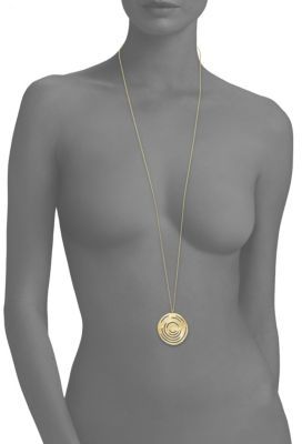 Ippolita SensoTM Extra-Large Staggered Diamond Pave & 18K Yellow Gold Pendant Necklace