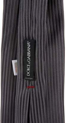 Dolce & Gabbana Striped Jacquard Silk Tie