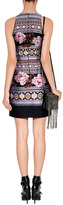 Thumbnail for your product : Matthew Williamson Wool-Cotton Blend Brocade Dress in Navy