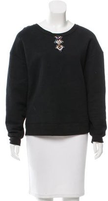 Sandro Jewel Embellished Sweatshirt