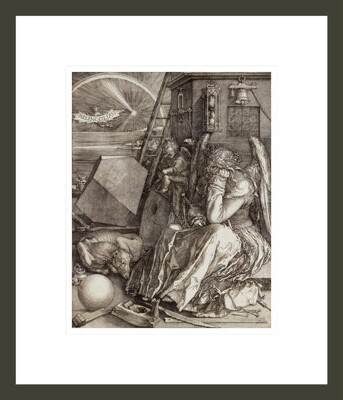 1000Museums Melencolia I by Albrecht Dürer -Framed Giclee Print