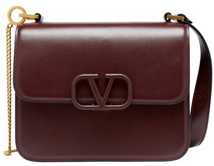 Micro v sling grain leather shoulder bag - Valentino Garavani - Women