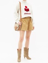 Thumbnail for your product : Etoile Isabel Marant Parana Paperbag-waist Cotton-blend Shorts - Camel