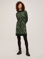 Thumbnail for your product : Somerset by Alice Temperley Tiger Print Jumper Dress, Sage