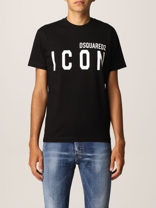 DSQUARED2 cotton T-shirt with Icon logo - ShopStyle