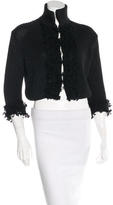 Thumbnail for your product : Nina Ricci Embroidered Silk Cardigan