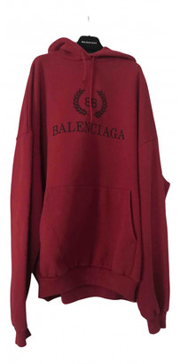 balenciaga hoodie red