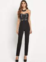 Thumbnail for your product : Lipsy Michelle Keegan Sequin Bustier Jumpsuit