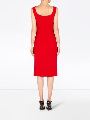 Dolce & Gabbana Square Neck Fitted Dress