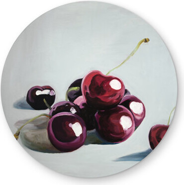 Begin Edition International Inc. Glossy Dark Cherries - Kitchen Still Life Outdoor Area Rug