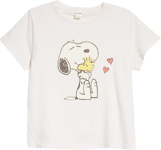 RE/DONE Classic Snoopy & Woodstock Graphic Tee