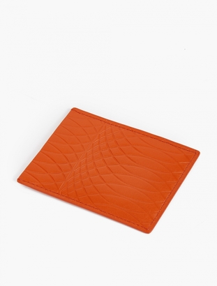 Paul Smith Orange No. 9 Embossed Leather Cardholder