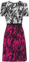 Thumbnail for your product : N°21 Zebra-print silk-blend minidress