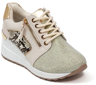 gold wedge sneakers nike