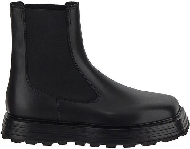 Jil Sander Squared-Toe Slip-On Chelsea Boots
