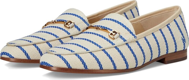 Sam Edelman Loraine Women's Dress Sandals Cobalt Stripe : 6 M, Leather/Textile