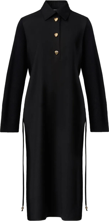 Fabiana Filippi Long-Sleeve Midi Shirt Dress