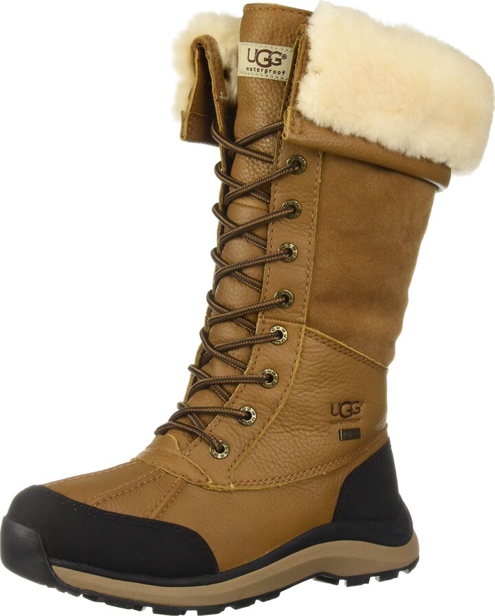 UGG Brown Leather Women's Boots | Shop the world's largest collection of  fashion | ShopStyle