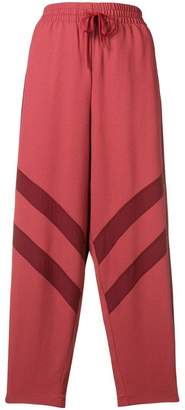 See by Chloe panelled crepe trousers