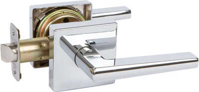 Delaney Hardware Vida Passage Door Lever with Square Rosette