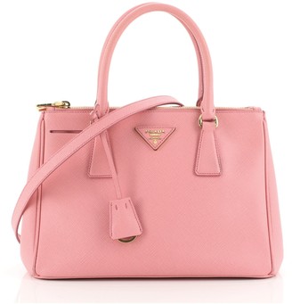 prada saffiano double zip