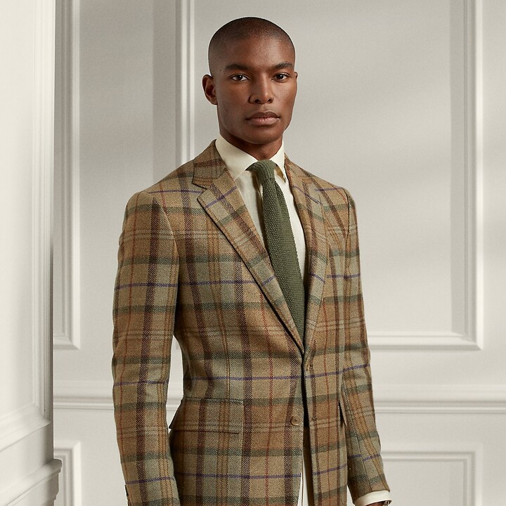 ralph lauren plaid coat