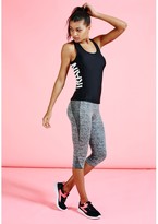 Thumbnail for your product : Missguided Active Contrast Marl Cropped Workout Leggings Grey
