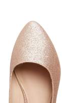 Thumbnail for your product : Quiz Silver Glitter Flat Pumps