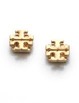 Thumbnail for your product : Tory Burch T Logo Small Stud Earrings/Goldtone