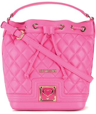 Love Moschino quilted drawstring crossbody bag