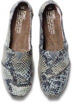 Thumbnail for your product : Toms Toms+ grey serpentine women's classics
