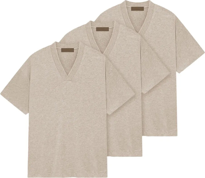 Essentials V-neck short-sleeve T-shirt (pack of three)