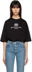 balenciaga black bb mode tshirt