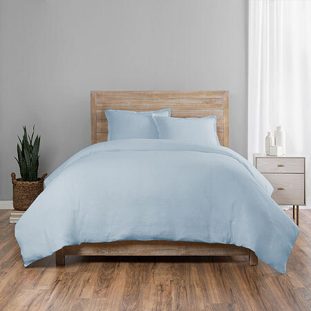 Vue Lark Solid 3pc Cotton Duvet Set