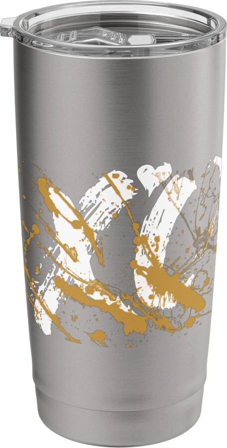 Color Match Brown Graphic Tee Brown XO Splash Brown Graphic Stainless Steel Insulated Tumbler