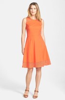 Thumbnail for your product : Classiques Entier 'Abella' Poplin Sleeveless Fit & Flare Dress