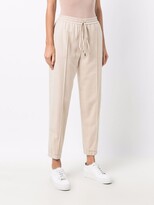 Thumbnail for your product : Antonelli Pressed-Crease Drawstring-Waist Track Trousers