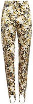 Thumbnail for your product : Silvia Tcherassi Fresia Floral Stirrup Stretch-Silk Leggings