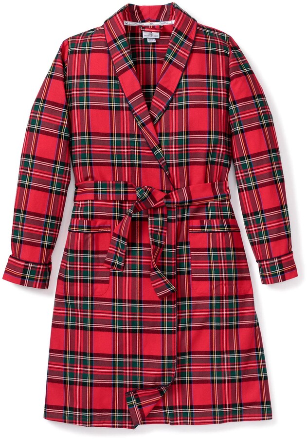 Petite Plume Imperial Tartan Plaid Flannel Robe ShopStyle
