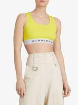Thumbnail for your product : Burberry Logo Stretch Jersey Bra Top