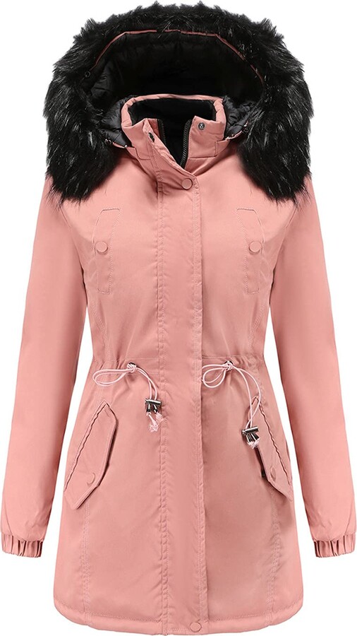 Long Coat Hoodies Collar Jacket Slim, Clearance Womens Plus Size Winter Coats Uk