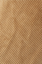 Thumbnail for your product : Elizabeth and James Oakley Cropped Cotton-corduroy Wide-leg Pants - Camel