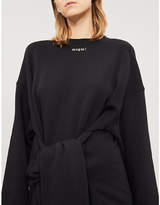 Thumbnail for your product : MSGM Tie-waist cotton-jersey dress