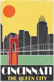 Trinx Cincinnati, Yellow - No Frame Painting