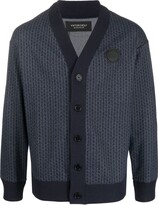 Thumbnail for your product : Viktor & Rolf logo-patch V-neck cardigan